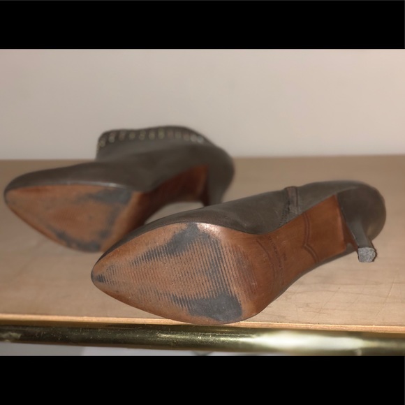 ENZO ANGIOLINI TAUPE STUDDED BOOTIES - Picture 6 of 6